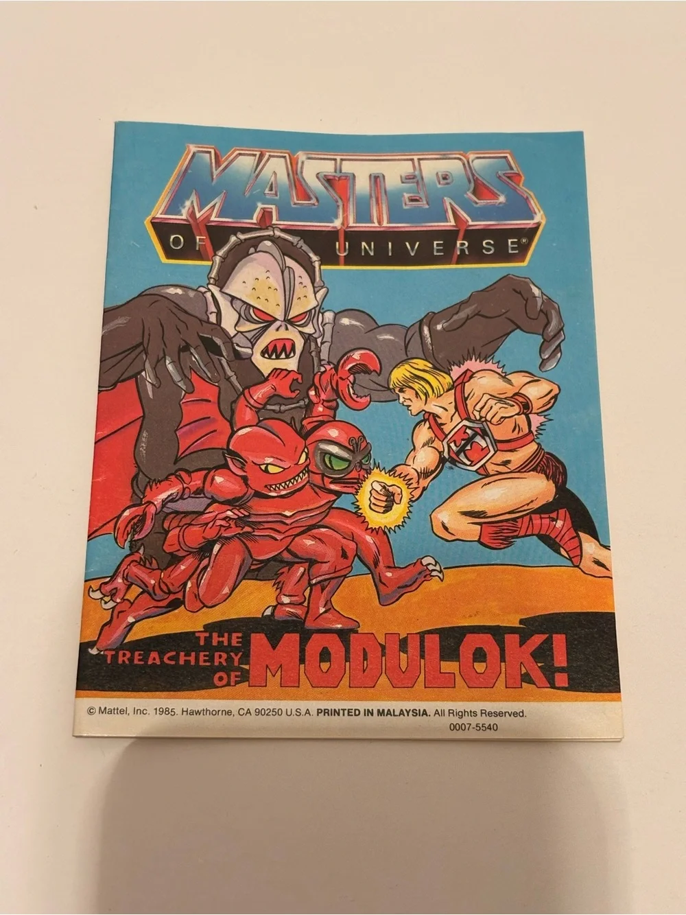 1985 MOTU Masters Of The Universe Miniature Comic The Treachery Of Modulok👀🔥🔥